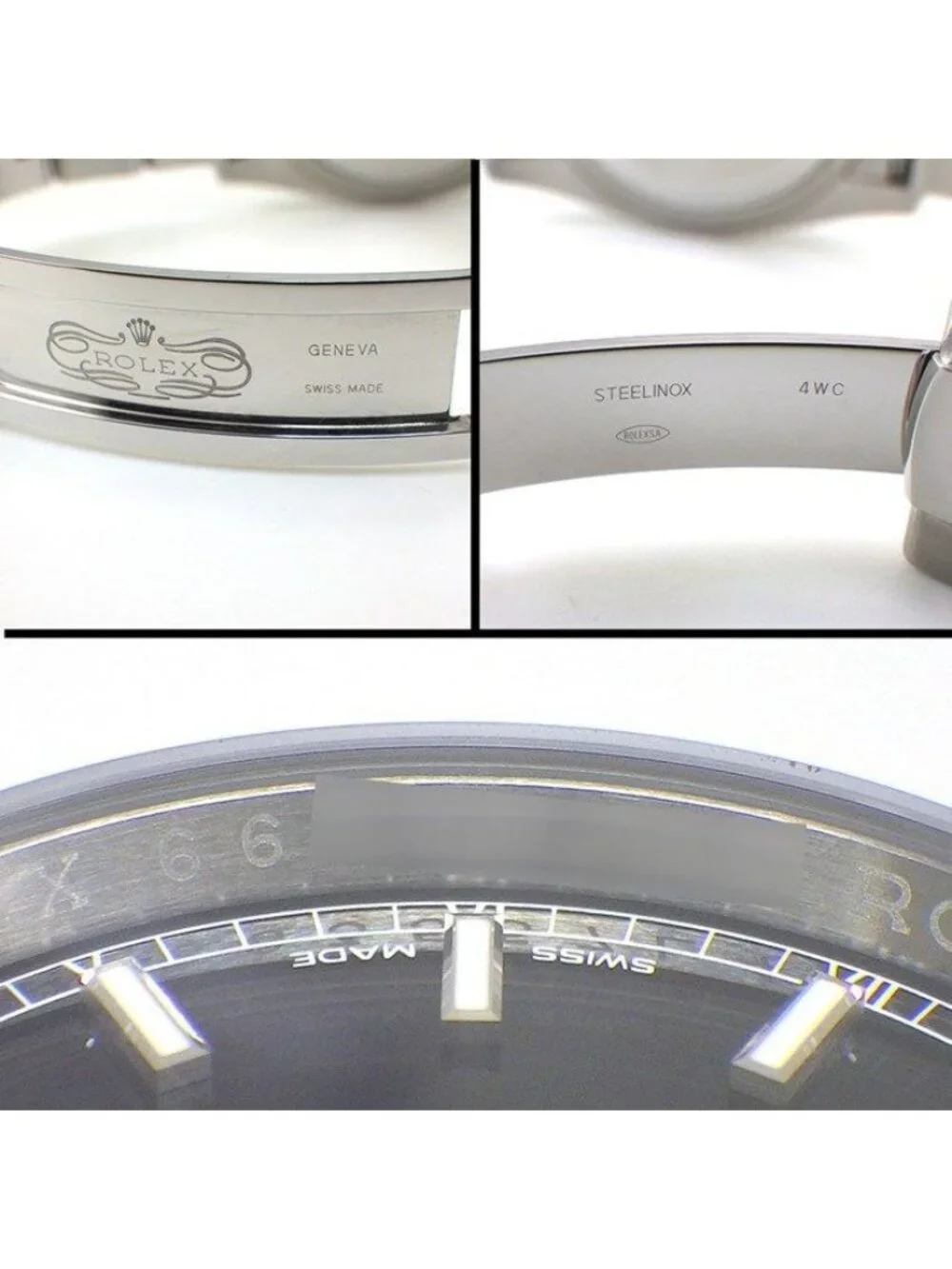 Rolex Watch Datejust Roulettestamp Red Date Luminous Needle Black Dial SS